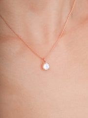 June Birthstone Necklace - Moonstone