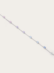 Lilac Sunset Moissanite Station Bracelet