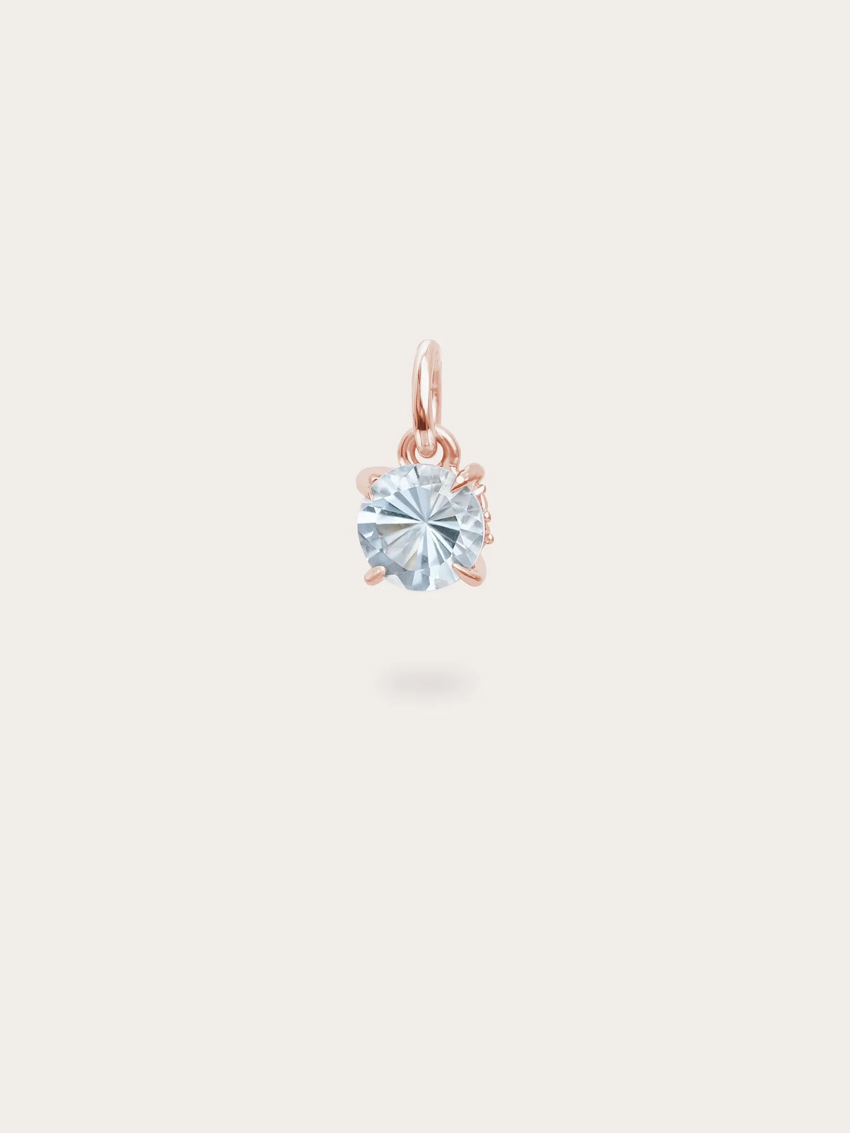 March Birthstone Charm - Aquamarine