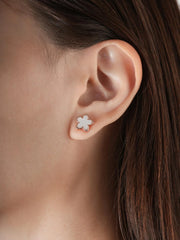 Mother of Pearl Sakura Stud Earrings