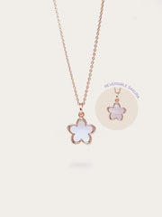 Mother of Pearl Sakura Reversible Necklace