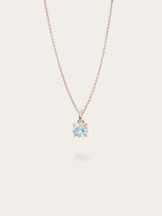 March Birthstone Necklace - Aquamarine