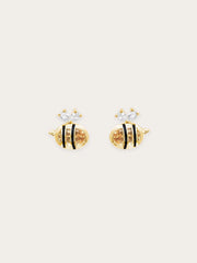 Citrine Bee Stud Earrings