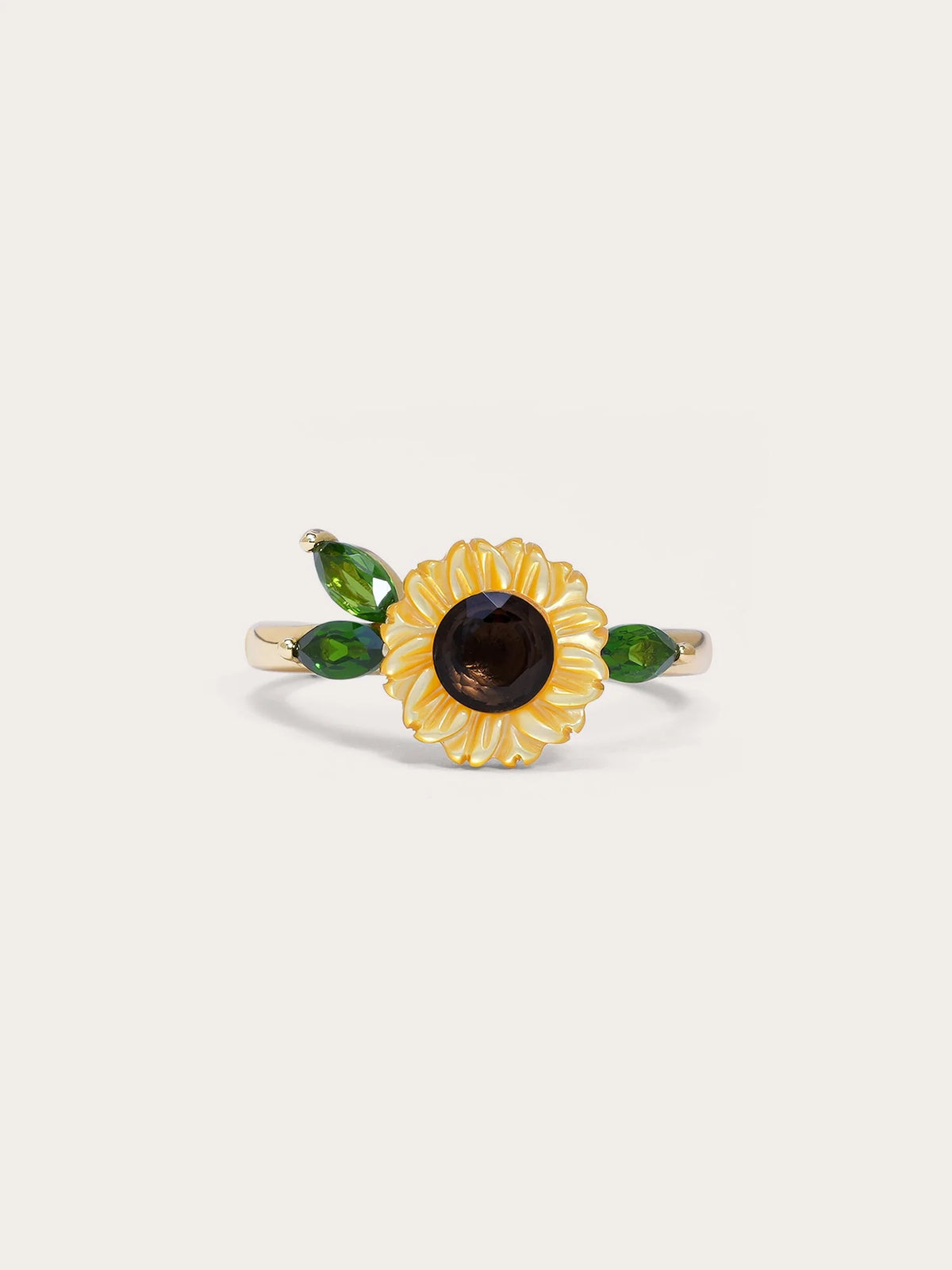 Carved Sunflower Ring