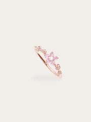 Blush Flower Ring - Pink Sapphire