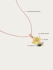 Carved Flower Necklace