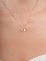March Birthstone Necklace - Aquamarine