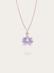 Purple Flower Necklace