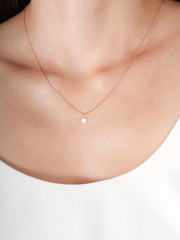 Floating Moissanite Necklace (0.5 carat)