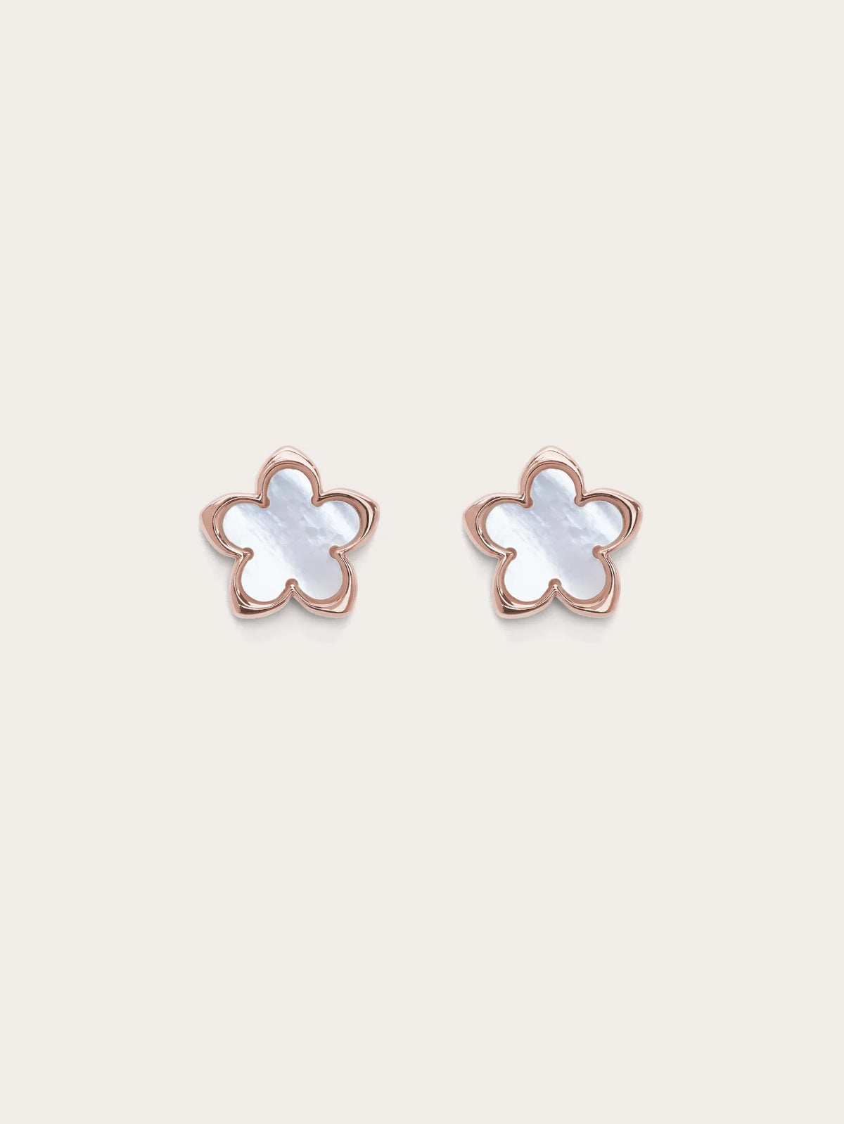 Mother of Pearl Sakura Stud Earrings