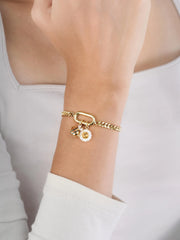 Curb Chain Charm Bracelet