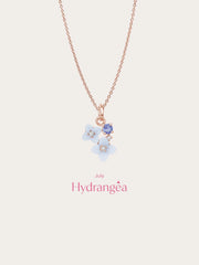 Carved Flower Cluster Necklace