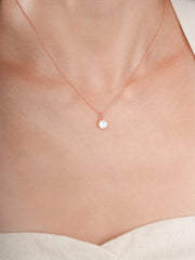 June Birthstone Necklace - Moonstone