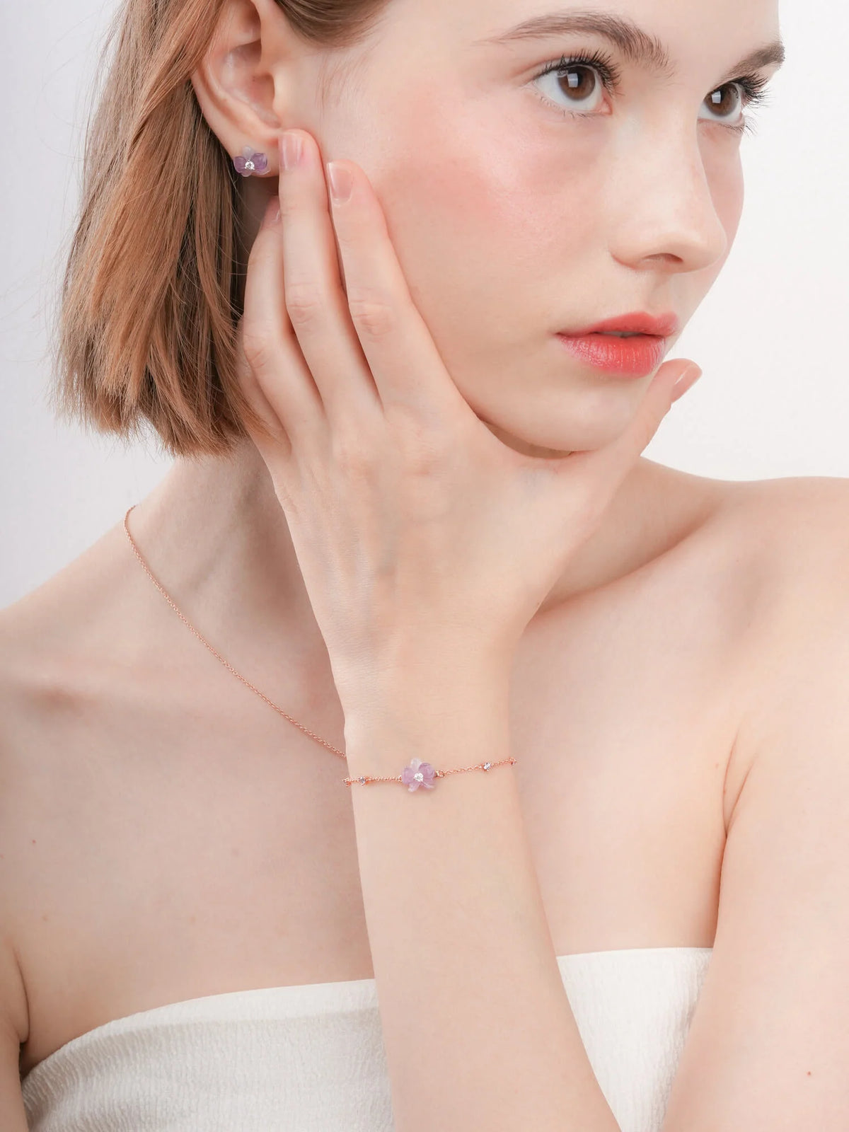 Purple Flower Bracelet