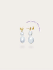 Baroque Pearl Two-Way Drop Earrings
