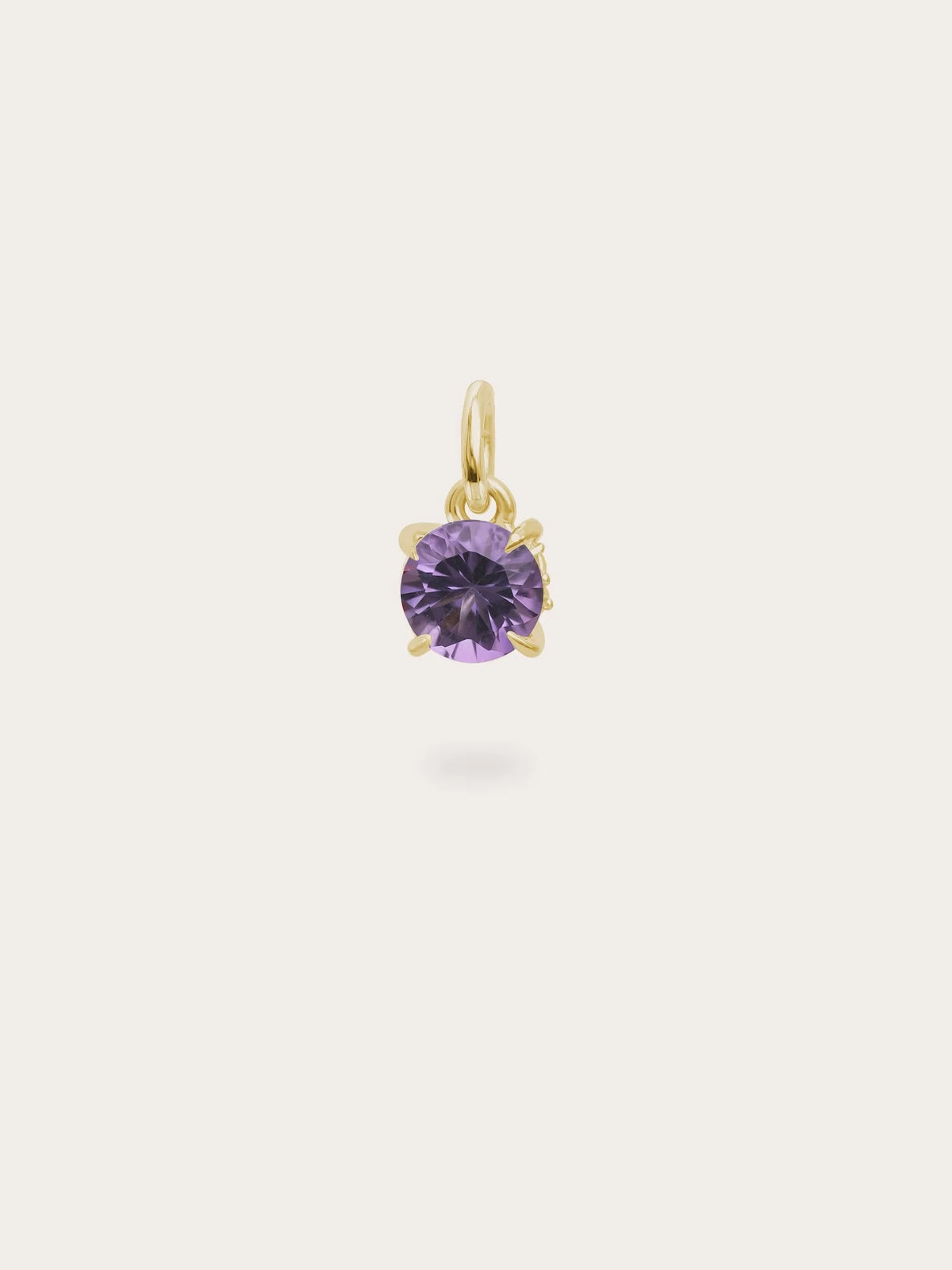 February Birthstone Charm - Amethyst