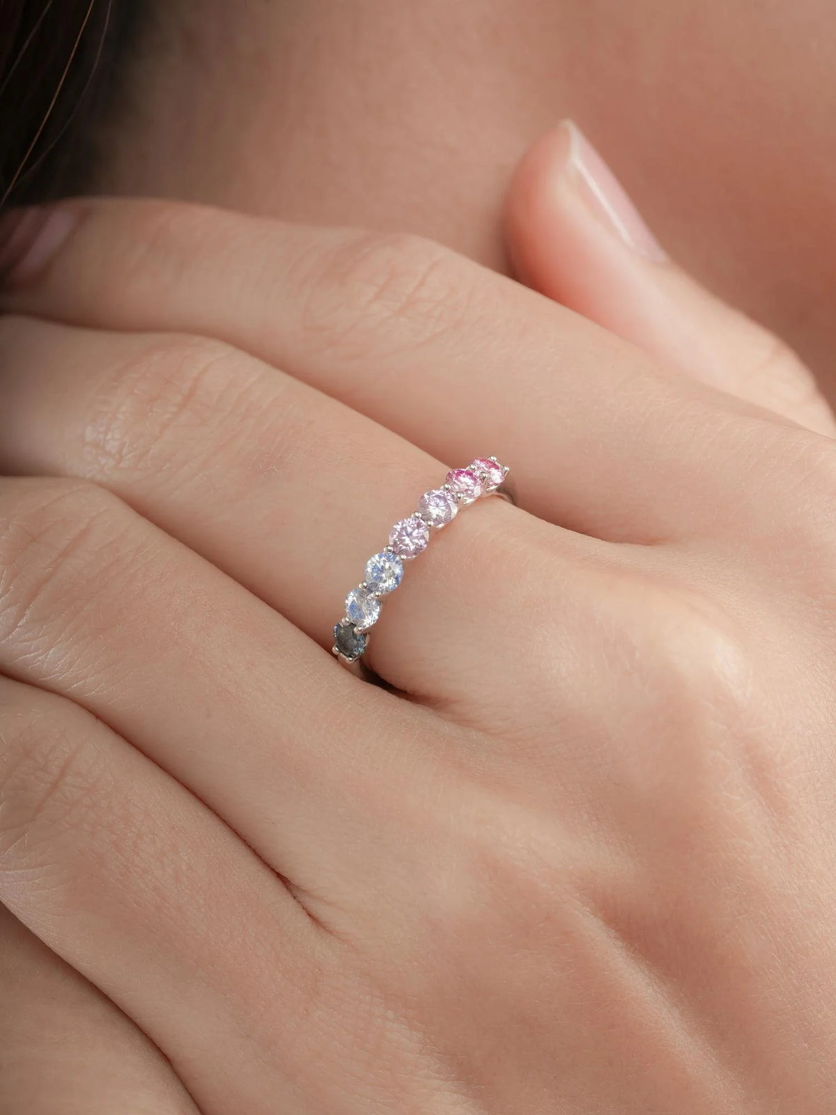 Lilac Sunset Moissanite Ring