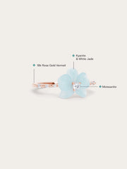 Sky Blue Flower Ring