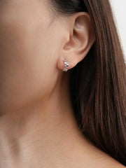 Duo Link Chain Hoop Earrings