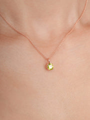 August Birthstone Necklace - Peridot