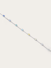 Beach-themed Moissanite Station Bracelet