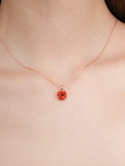 Carved Flower Necklace