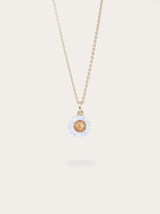 Carved Flower Necklace