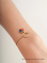 Rainbow Spiny Turquoise Reversible Coin Pendant