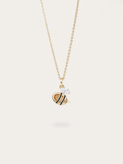 Citrine Bee Jewelry Necklace