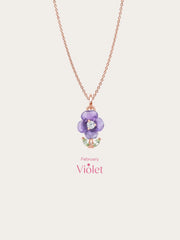 Carved Purple Necklace