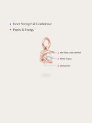 April Birthstone Charm - White Topaz