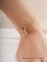 Rainbow Spiny Turquoise Reversible Coin Pendant