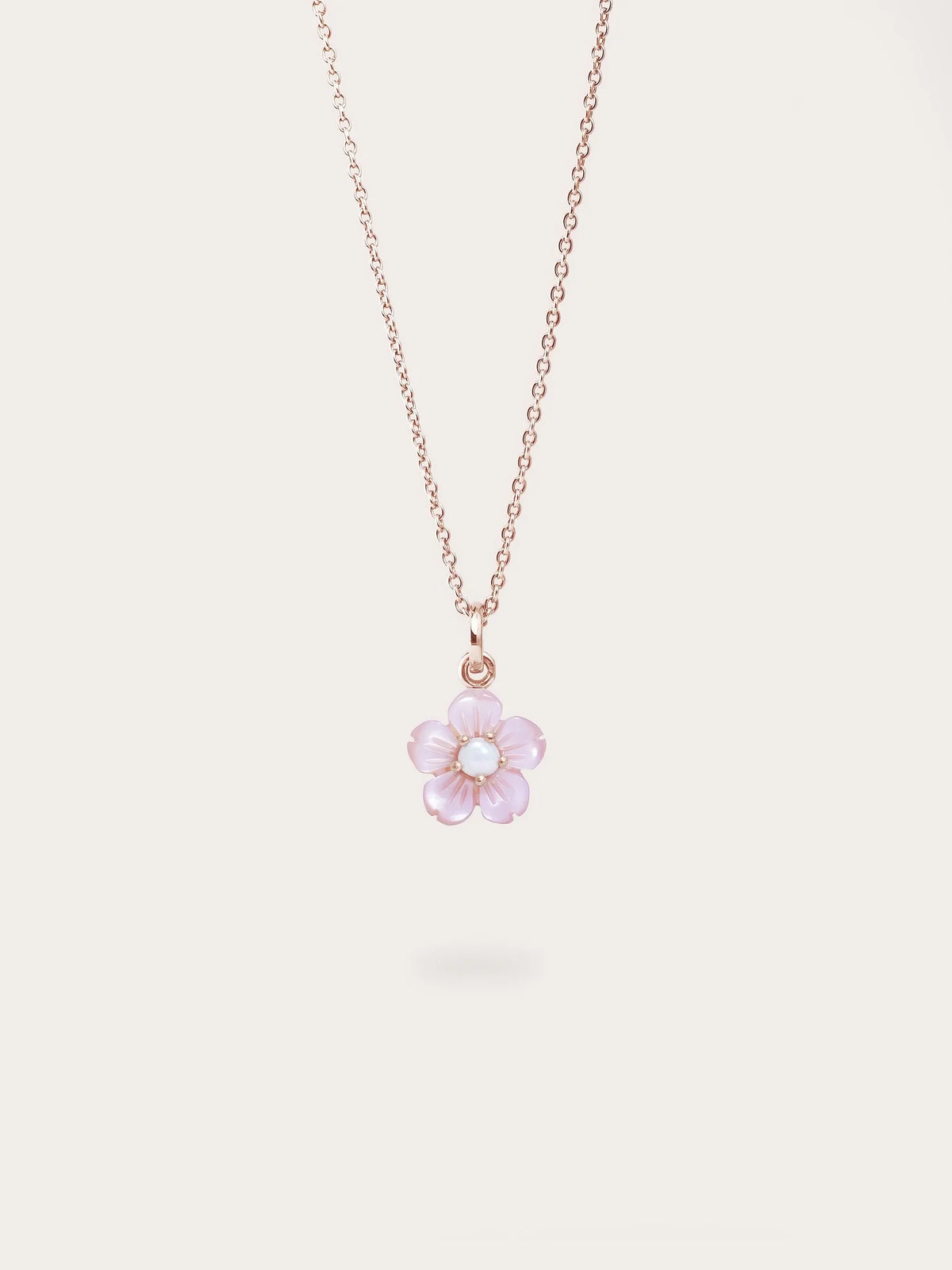 Carved Sakura Necklace