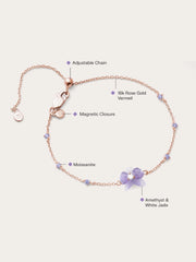 Purple Flower Bracelet