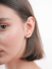 Dainty Cherry Blossom Stud Earrings