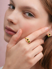 Carved Sunflower Ring