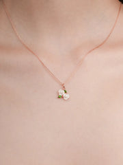 Carved Blooming Cluster Necklace