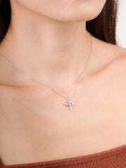 Moissanite Floral Necklace