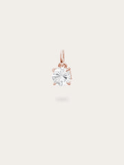 April Birthstone Charm - White Topaz