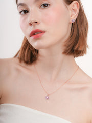 Purple Flower Necklace